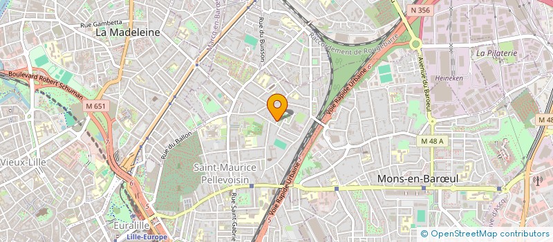 localisation de l'entreprise INTER EXPRESS à LILLE