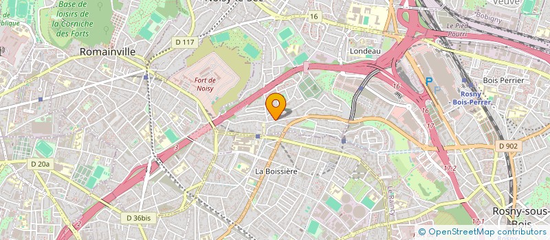 localisation de l'entreprise INTER EXTER MACONNERIE à NOISY-LE-SEC