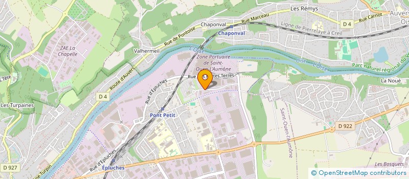 localisation de l'entreprise INTER FACADES à SAINT-OUEN-L'AUMONE