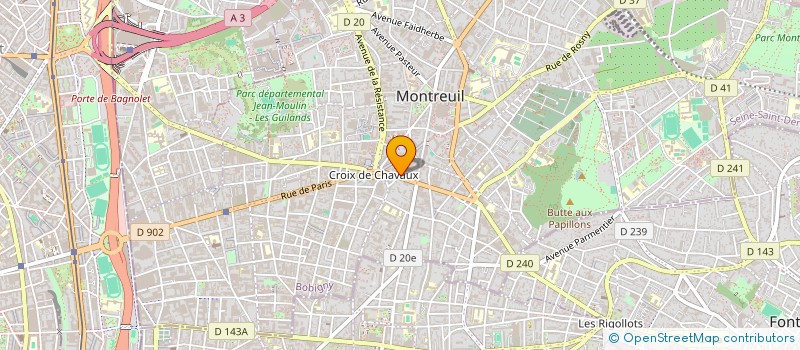 localisation de l'entreprise INTER FENETRE à MONTREUIL