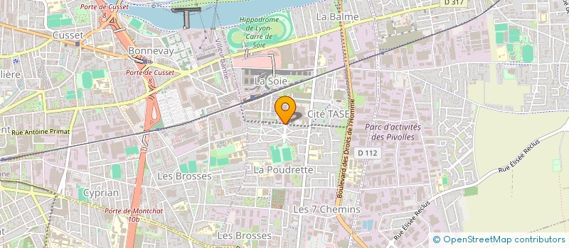 localisation de l'entreprise INTER FENETRES  VAULX-EN-VELIN