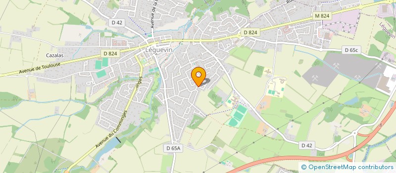 localisation de l'entreprise INTER. FIBRE 31  LEGUEVIN