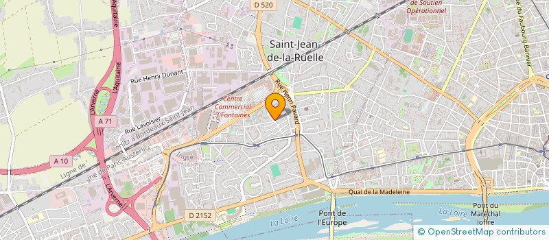 localisation de l'entreprise INTER FIBRE à SAINT-JEAN-DE-LA-RUELLE