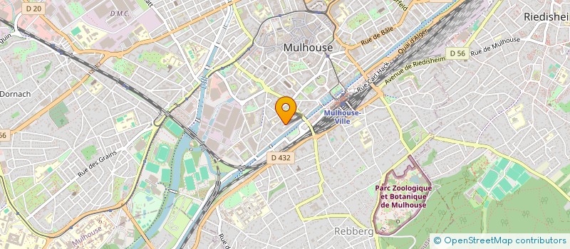 localisation de l'entreprise INTER FINANCES à MULHOUSE