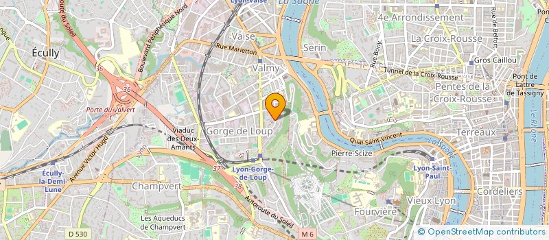 localisation de l'entreprise INTER FORMATION RHONE LOIRE  LYON
