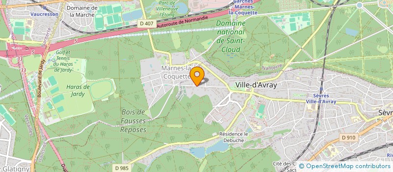 localisation de l'entreprise INTER FRANCE  VILLE-D'AVRAY