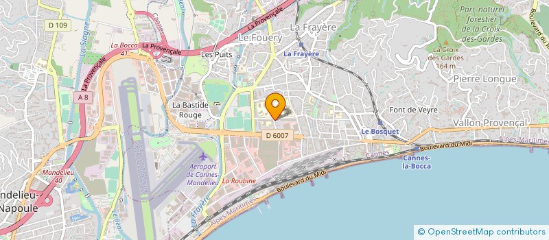localisation de l'entreprise INTER FRANCE MATERIEL à CANNES