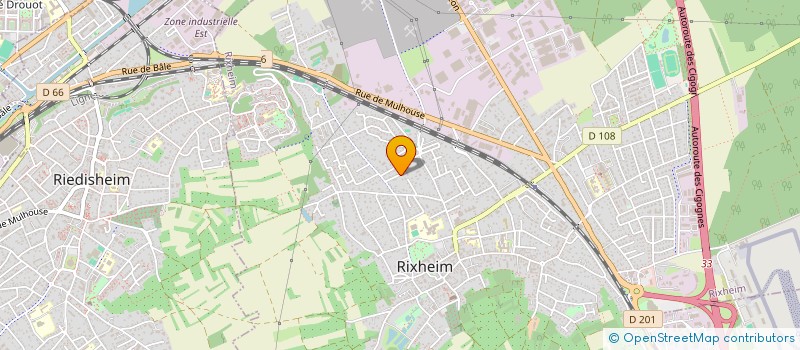 localisation de l'entreprise INTER FRET EXPRESS  RIXHEIM