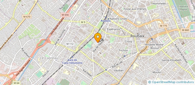 localisation de l'entreprise INTER FROID 59 à ROUBAIX