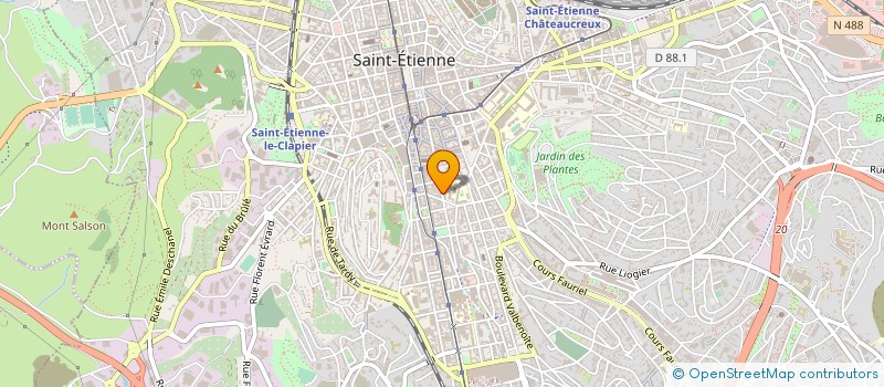 localisation de l'entreprise INTER FRUITS à SAINT-ETIENNE