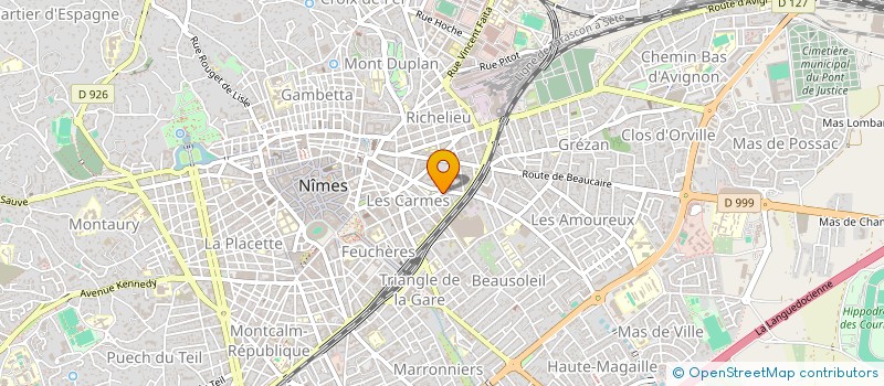 localisation de l'entreprise INTER GESTI RECHE INVES DISTR à NIMES