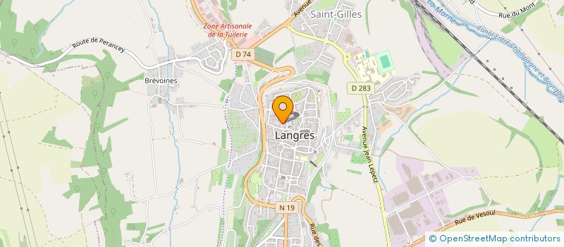 localisation de l'entreprise INTER-HABITAT à LANGRES