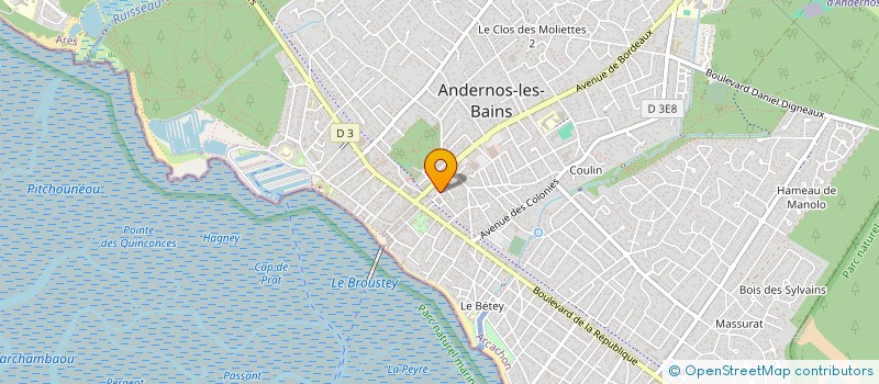 localisation de l'entreprise INTER HYDRO AQUITAINE à ANDERNOS-LES-BAINS