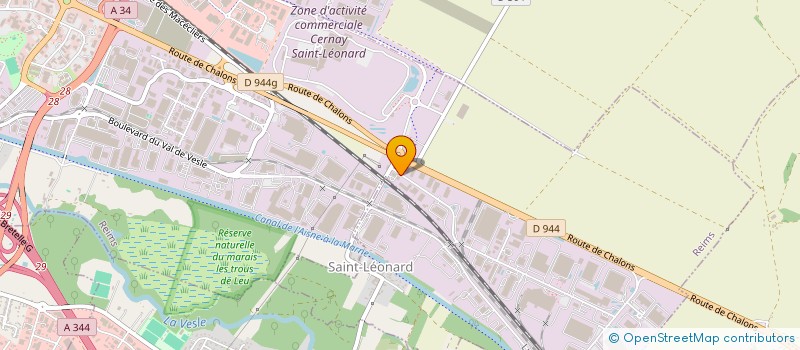 localisation de l'entreprise INTER INDUSTRIES  REIMS