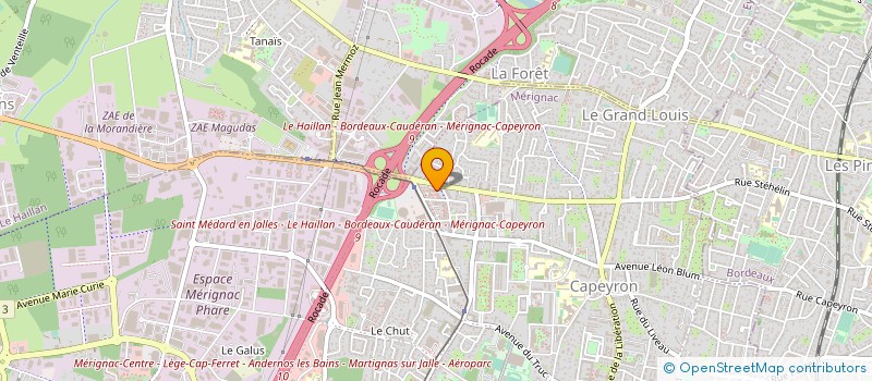 localisation de l'entreprise INTER IPRO  MERIGNAC
