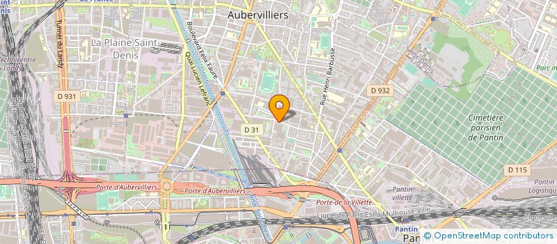 localisation de l'entreprise INTER LOGISTIQUE COLIS SOLOGNE à AUBERVILLIERS