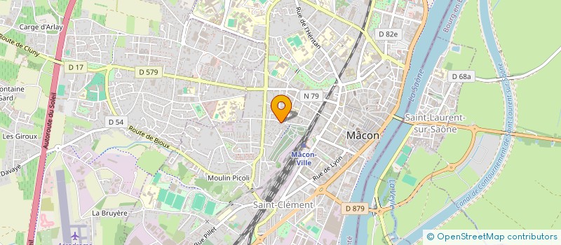 localisation de l'entreprise INTER MACONNAIS CLUB' SARBACANE à MACON