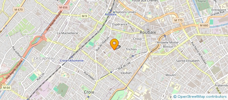 localisation de l'entreprise INTER MEDIA PACK à ROUBAIX
