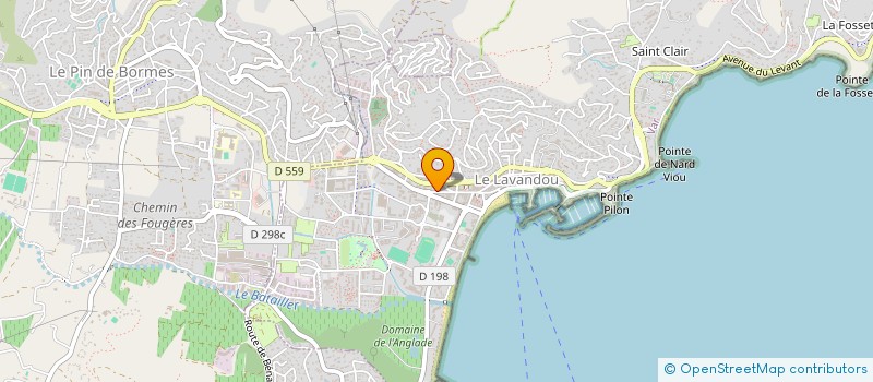 localisation de l'entreprise INTER MEDICAL SERVICE à LE LAVANDOU