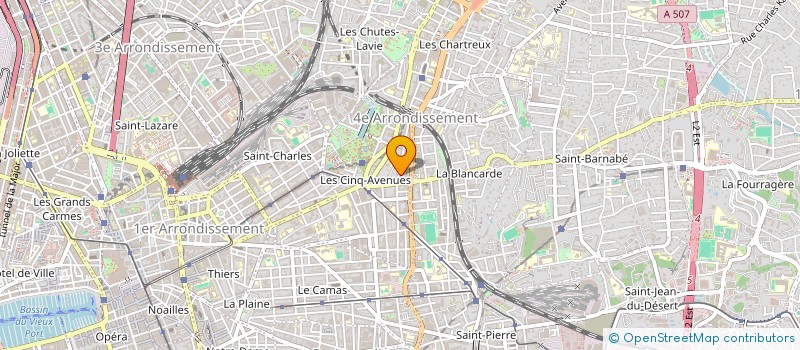 localisation de l'entreprise INTER MESSAGER EXPRESS PACA à MARSEILLE
