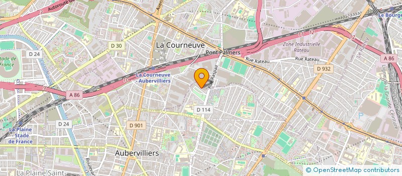 localisation de l'entreprise INTER NEGOCE FROID - I.N.F. à AUBERVILLIERS