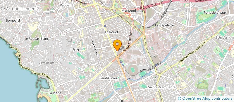 localisation de l'entreprise INTER NETT à MARSEILLE