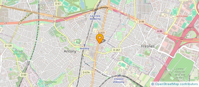 localisation de l'entreprise INTER NETTOYAGE à ANTONY
