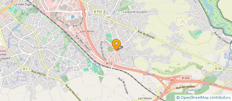 localisation de l'entreprise INTER NETTOYAGE SERVICE BRETAGNE I.N.S.B. à TREGUEUX