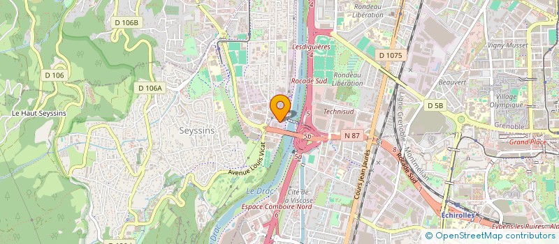 localisation de l'entreprise INTER'NOT CONSEIL COMMUNICATION NOTAIRES à SEYSSINS