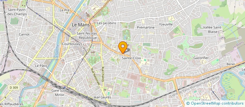 localisation de l'entreprise INTER-OGEC DE L'U.L.M.  LE MANS
