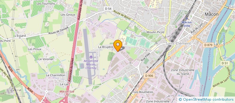 localisation de l'entreprise INTER ORTHO LAB à MACON