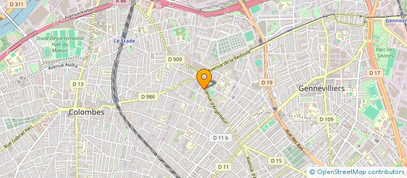 localisation de l'entreprise INTER-OUVERTURE à BOIS-COLOMBES