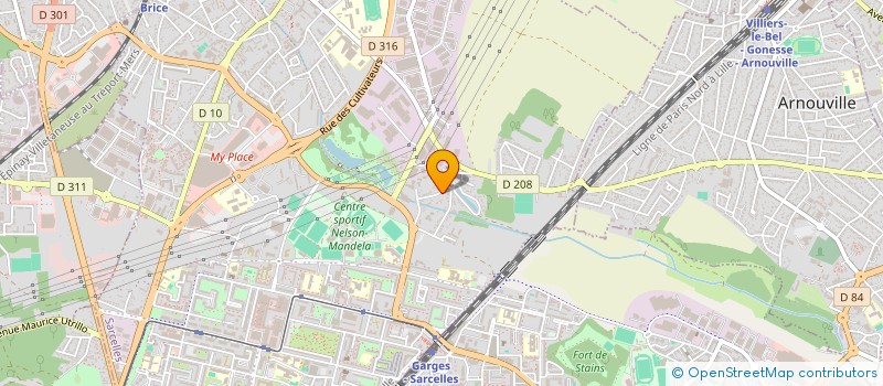 localisation de l'entreprise INTER PARFUM à SARCELLES