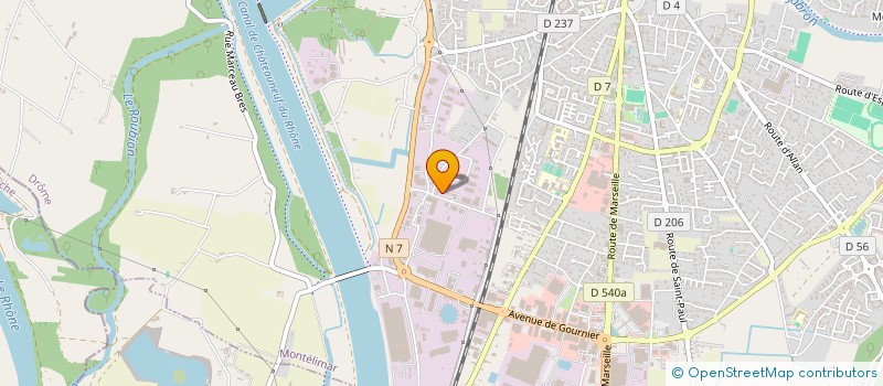 localisation de l'entreprise INTER'PEL à MONTELIMAR