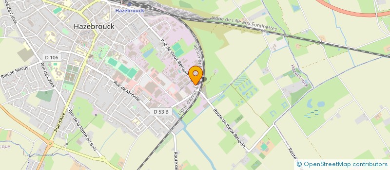 localisation de l'entreprise INTER PHOTO GRAFIC  HAZEBROUCK