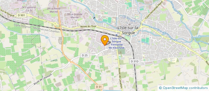 localisation de l'entreprise INTER PISCINE à L ISLE SUR LA SORGUE