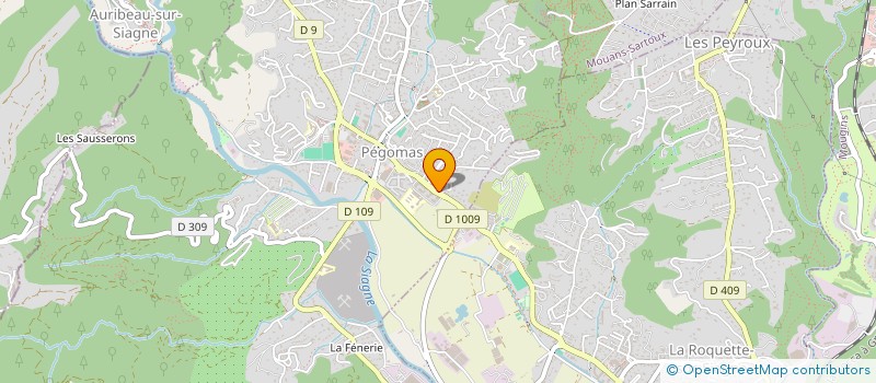 localisation de l'entreprise INTER-PISCINES  PEGOMAS