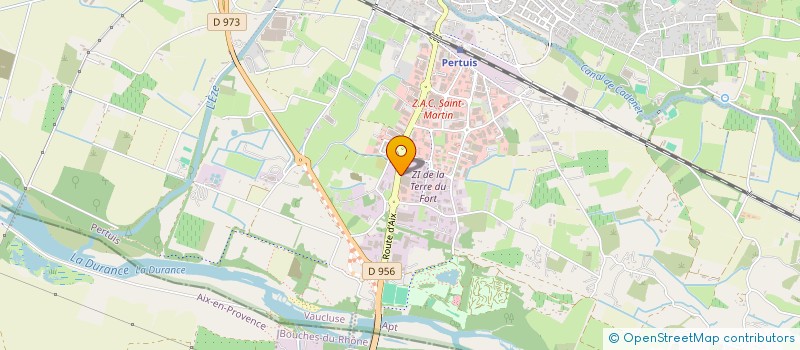 localisation de l'entreprise INTER PISCINES ET ARROSAGE à PERTUIS