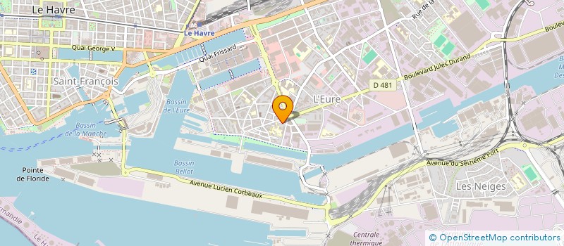 localisation de l'entreprise INTER PLANETE CULTURE  LE HAVRE