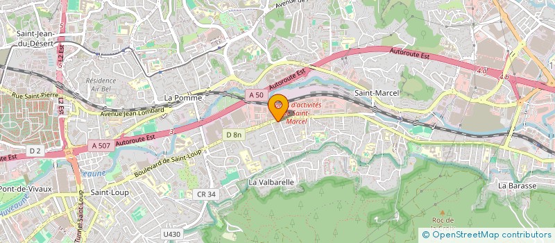 localisation de l'entreprise INTER PNEUS 97 à MARSEILLE