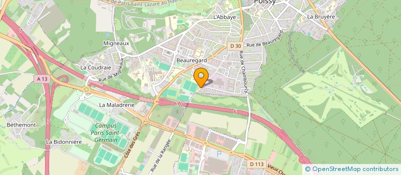 localisation de l'entreprise INTER POISSY SPORTS  POISSY