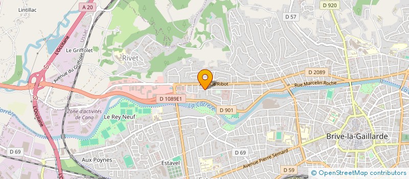 localisation de l'entreprise INTER PORTO à BRIVE-LA-GAILLARDE