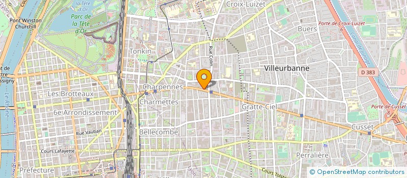 localisation de l'entreprise INTER PROG PMP  VILLEURBANNE