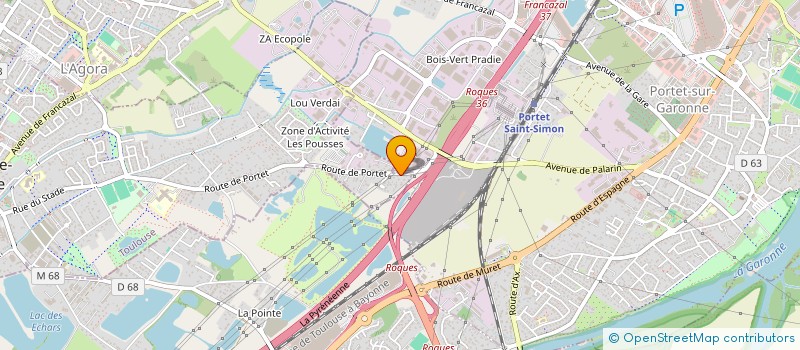 localisation de l'entreprise INTER PROTECTION INCENDIE SUD OUEST à VILLENEUVE-TOLOSANE
