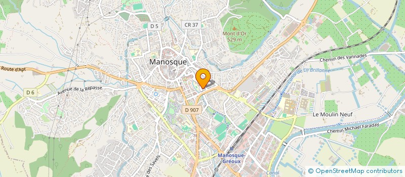 localisation de l'entreprise INTER PROVENCE COMMERCE à MANOSQUE