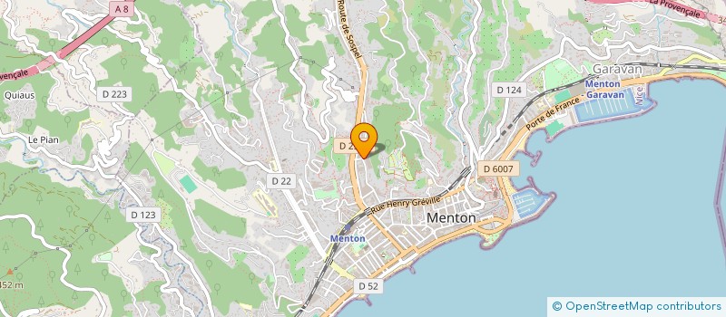 localisation de l'entreprise INTER R.S.B à MENTON