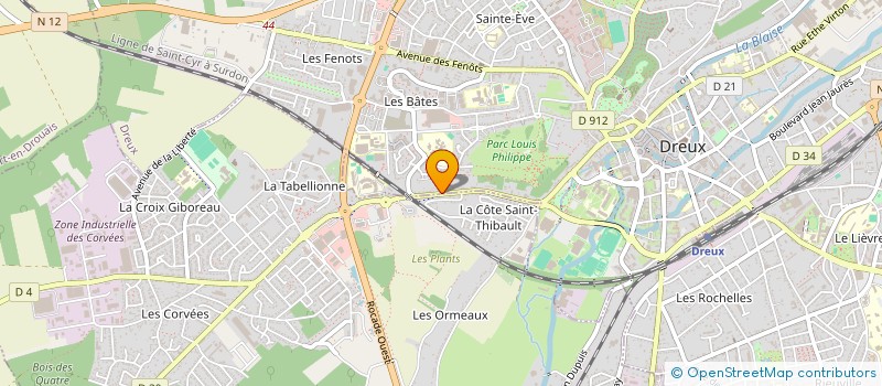 localisation de l'entreprise INTER RENOVATION à DREUX