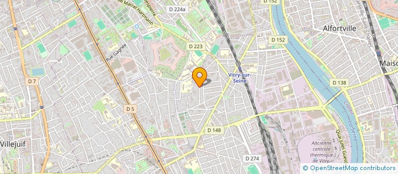 localisation de l'entreprise INTER RENOVATION FRANCE  VITRY-SUR-SEINE