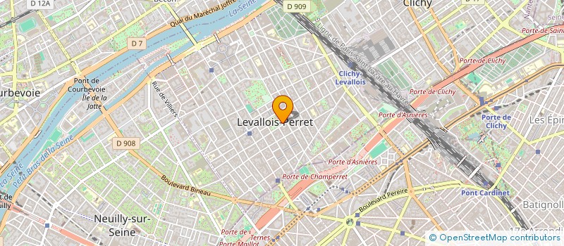 localisation de l'entreprise INTER REPRO à LEVALLOIS-PERRET