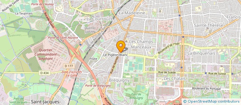 localisation de l'entreprise INTER S 35 à RENNES